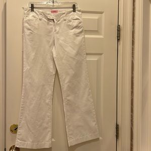 Lilly Pulitzer white corduroy pants size 4